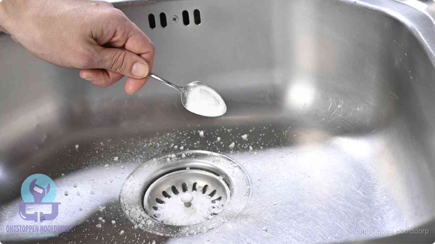 Riool ontstoppen soda azijn in Hoofddorp